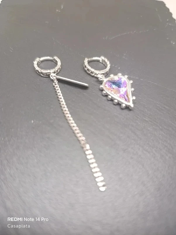 Asymmetrische oorbellen S925 J. Clenquet Vintage. Boucles d'oreilles – photo 3